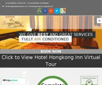 Hotelhongkonginn.com(Hotel Hong Kong Inn in Amritsar) Screenshot