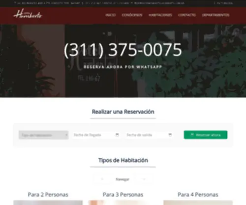 Hotelhumberto.com.mx(Hotel Humberto) Screenshot