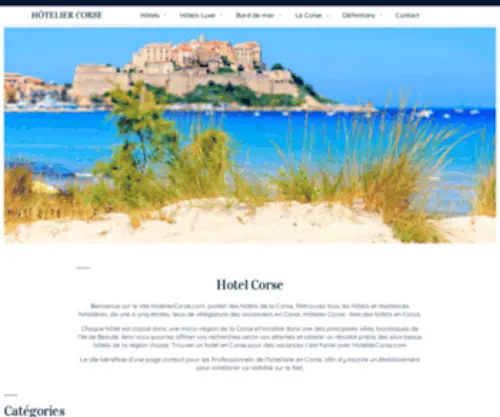 Hoteliercorse.com(Hôtel Corse) Screenshot