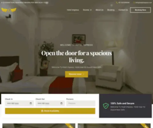 Hotelimpress.com(Budget stay Delhi) Screenshot