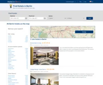 Hotelinberlin.net(Berlin hotels) Screenshot