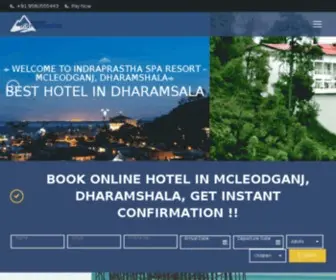 Hotelindraprasthadharamshala.com(Indraprastha Resort and Spa) Screenshot