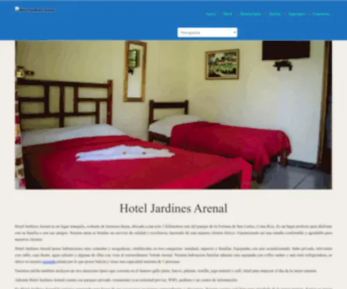 Hoteljardinesarenal.com(Hotel Jardines Arenal) Screenshot