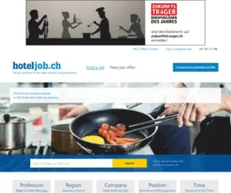Hoteljob.ch(Die Stellenplattform für Hotellerie) Screenshot