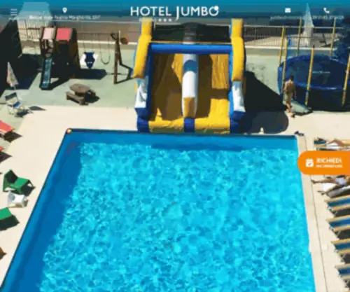 Hoteljumbo.it(Hotel Jumbo di Rimini 3 stelle con piscina) Screenshot