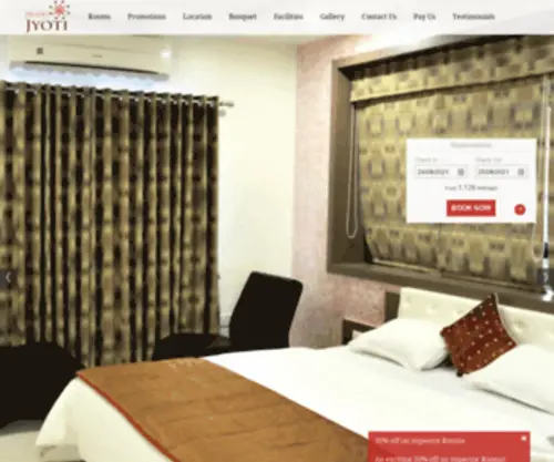 HoteljYoti.net(Hotel Jyoti) Screenshot