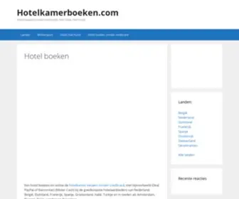 Hotelkamerboeken.com(Hotelkamer boeken) Screenshot