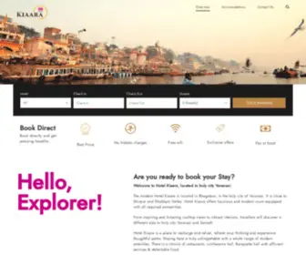 Hotelkiaara.com(Great deals and Best budget hotel in Varanasi) Screenshot