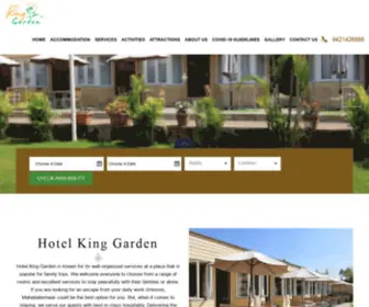 Hotelkinggarden.com(Book Luxury Hotels in Mahabaleshwar) Screenshot