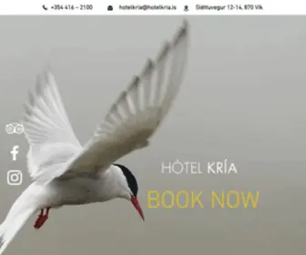 Hotelkria.is(Hotel Kria) Screenshot