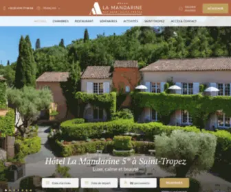 Hotellamandarine.com(Hotel a Saint Tropez) Screenshot