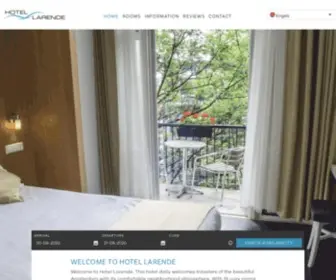 Hotellarende.com(Hotel Larende) Screenshot