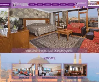 Hotellausos.com(Hotel Lausos Istanbul Sultanahmet Turkey) Screenshot