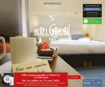 Hotellecontinental.com(Hôtel Angers centre ville) Screenshot