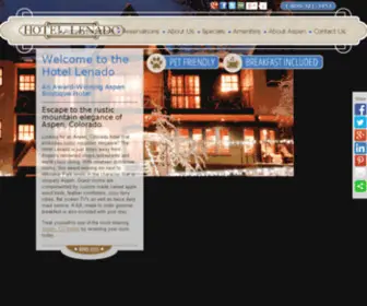 Hotellenado.com(Aspen Colorado Hotels) Screenshot