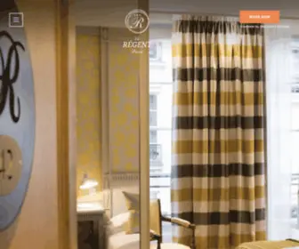 Hotelleregent.com(Le Régent Hotel Paris) Screenshot