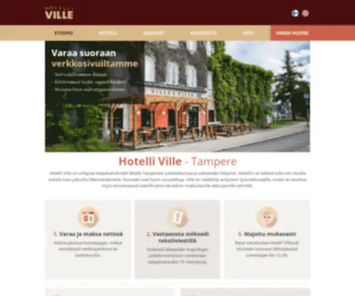 Hotelliville.fi(Etusivu) Screenshot
