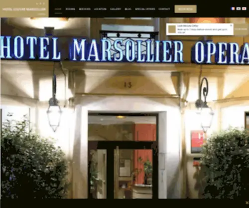Hotellouvremarsollier.com(Hotel Louvre Marsollier Opéra) Screenshot