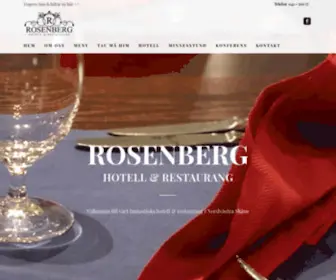 Hotellrestaurangrosenberg.se(Hotell och Restaurang Rosenberg i Åstorp) Screenshot