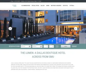 Hotellumen.com(The Lumen Dallas) Screenshot