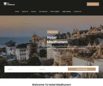 Hotelmadhuram.com(Hotels in Somnath) Screenshot