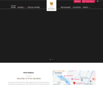 Hotelmalibran.com(Hotel Malibran in Venice) Screenshot