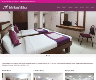 Hotelmannyspalace.com(Hotel Manny’s Palace) Screenshot