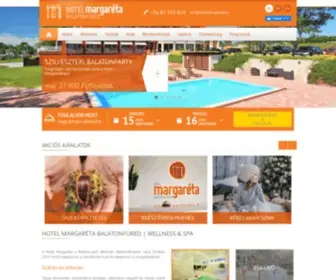 Hotelmargareta.hu(Hotel Margaréta Balatonfüred) Screenshot