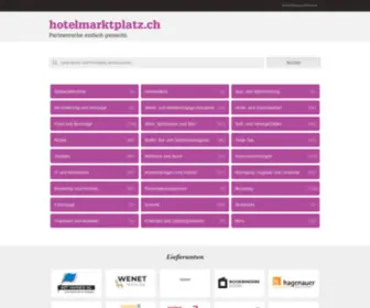 Hotelmarktplatz.ch(Grossmärkte) Screenshot