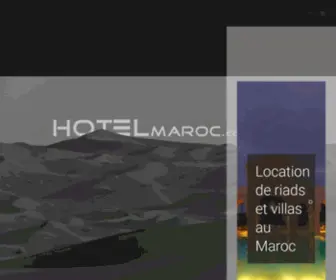 Hotelmaroc.com(Accueil) Screenshot