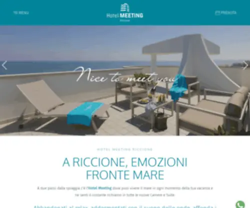 Hotelmeeting.com(Hotel frontemare Riccione 3 stelle) Screenshot