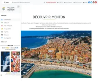 Hotelmenton.fr(Bienvenue à l'Hotel Menton) Screenshot