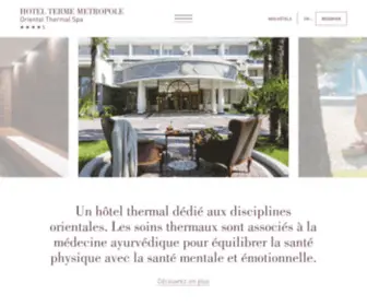 Hotelmetropoleabano.fr(Hotel) Screenshot