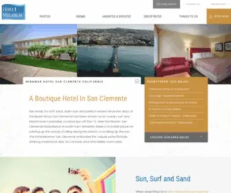 Hotelmiramarsc.com(Hotel MiraMar San Clemente) Screenshot