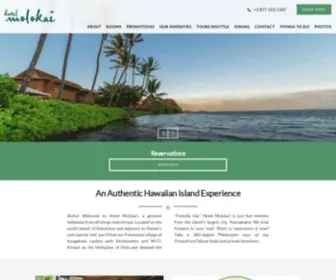 Hotelmolokai.com(Enjoy a genuine Hawaiian vacation at Hotel Moloka'i. Our Moloka'i resort) Screenshot
