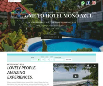 Hotelmonoazul.com(Hotel Mono Azul in Manuel Antonio Costa Rica) Screenshot