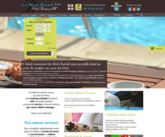 Hotelmontbarral-Vercors.com(Hotel Restaurant Le Mont Barral) Screenshot