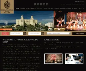 Hotelnacionaldecuba.com(The official website for National Hotel of Cuba) Screenshot