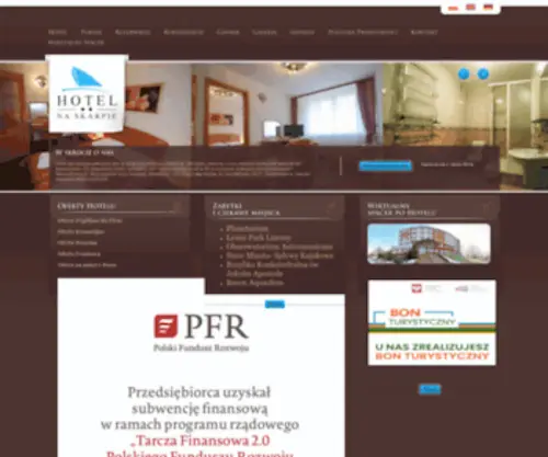 Hotelnaskarpie.com.pl(Hotel Olsztyn) Screenshot