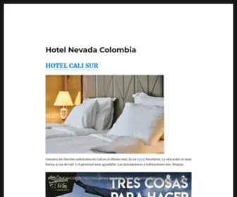 Hotelnevadacolombia.com(MEJOR Hotel en el Sur de Cali Colombia) Screenshot