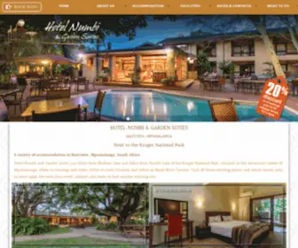 Hotelnumbi.co.za(Hotel Numbi & Garden Suites) Screenshot