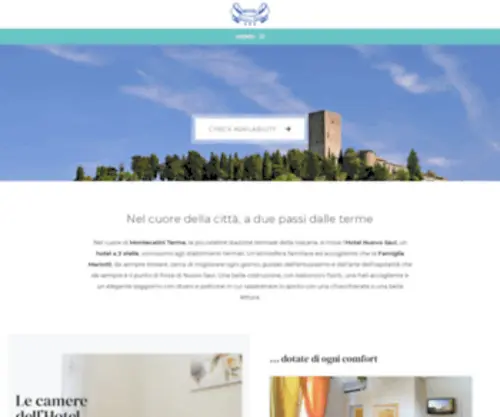 Hotelnuovosavi.com(Hotel Montecatini 3 stelle) Screenshot