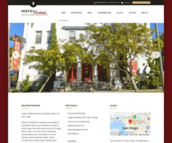 Hoteloccidentalsandiego.com(Hotel Occidental) Screenshot