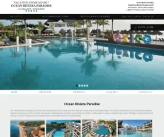Hoteloceanrivieraparadise.com(Riviera Maya) Screenshot