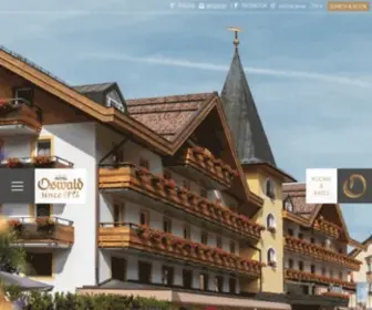 Hoteloswald.com(Hotel Oswald in Wolkenstein in Gröden) Screenshot