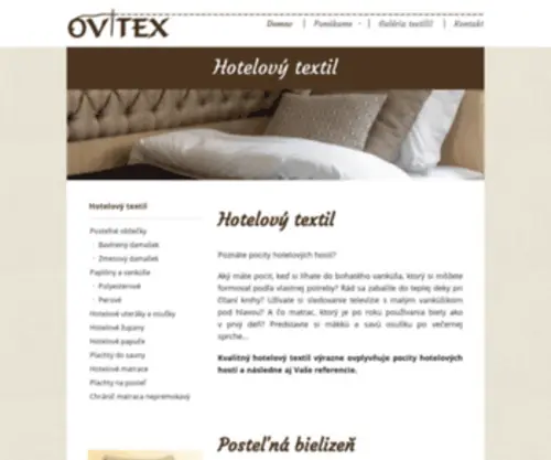 Hotelovy-Textil.sk(Hotelový) Screenshot