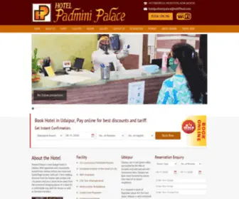 Hotelpadminipalace.com(Budget hotel in Udaipur with tariff) Screenshot