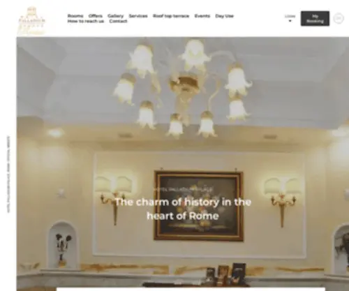 Hotelpalladiumpalace.com(Hotel Palladium Palace en Roma) Screenshot