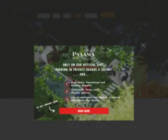 Hotelpanamagarden.com(Sito ufficiale dell'hotel Panama Garden a Roma) Screenshot