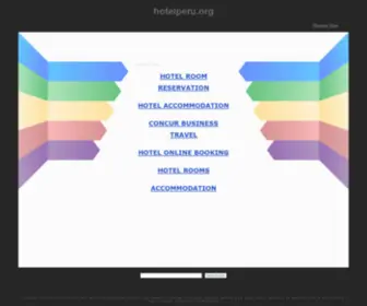 Hotelperu.org(Hotel in peru) Screenshot